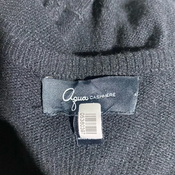 AQUA Cashmere Half Sleeve Black Babydoll Dress Womens XS - Picture 7 of 7